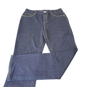 CT1444 Chico's Ladies So Slimming Blue Jeans Slim Leg 8R